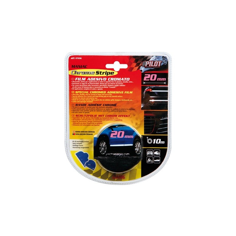BANDE ADHESIVE CHROMEE 20MM X 10M - Accueil