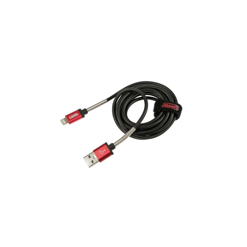 Câble universel, USB compatible Apple 8 pin / Micro USB - 200 cm - Noir - Téléphonie