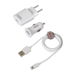 KIT POUR IPHONE 5/6 AC 12/24 V / 220 V + CABLE - Téléphonie