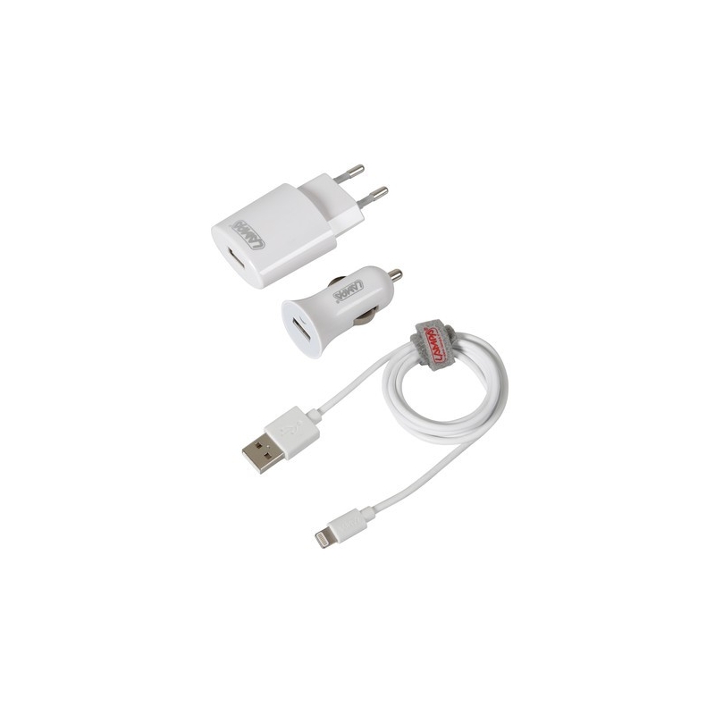 KIT POUR IPHONE 5/6 AC 12/24 V / 220 V + CABLE - Téléphonie