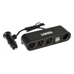 Multi-Socket 4+2, prise courant quadruple avec USB - 12/24V - Accessoires électriques