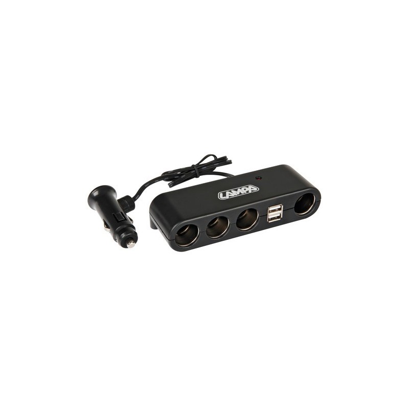 Multi-Socket 4+2, prise courant quadruple avec USB - 12/24V - Accueil