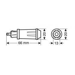 FICHE ALLUME CIGARE DIN 12/24V - Accessoires électriques