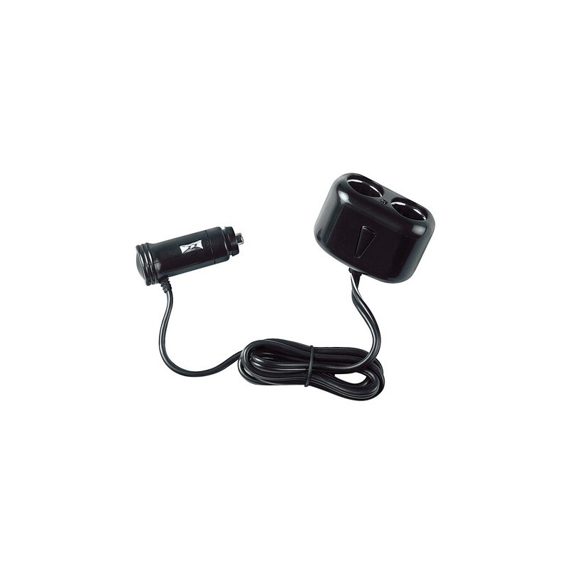 DOUBLE PRISE ALLUME CIGARE 12/24V AVEC RALLONGE - Accueil