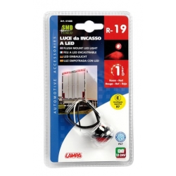 FEU A LED ENCASTRABLE ROUGE 12/24V - Feux