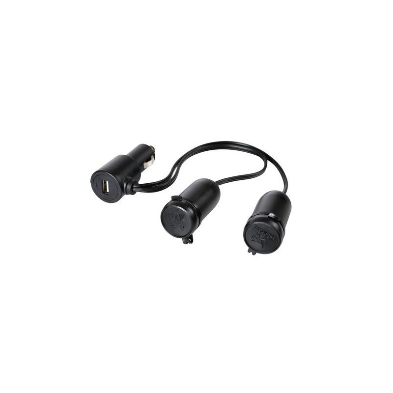 DOUBLE PRISE ALLUME CIGARE AVEC 1 SORTIE USB, 12/24 V - Accueil