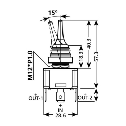 INTERRUPTEUR A LEVIER 12/24 V - Accessoires électriques