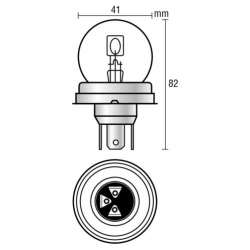 AMPOULE 12V 40/45W R2 - Ampoules