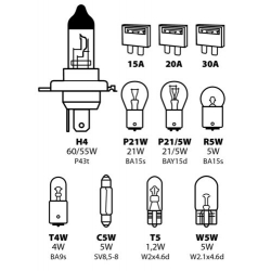 COFFRET H4 8 AMPOULES/3 FUSIBLES - Ampoules