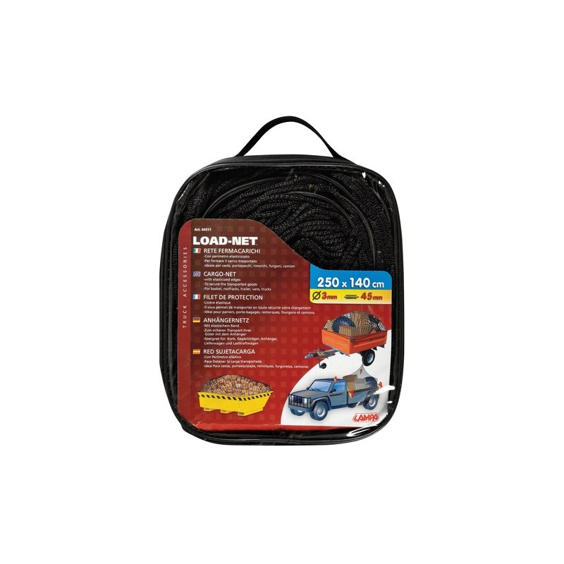 FILET ELASTIQUE BAGAGES 250X140CM - Accueil