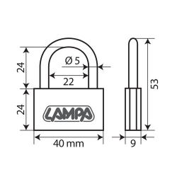 CADENAS LAITON 40MM - Outillage