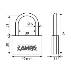 CADENAS LAITON 50MM - Outillage