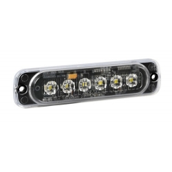 Lumière strobo multi-fonctions 6 LED, 12/24V - Orange - Éclairage