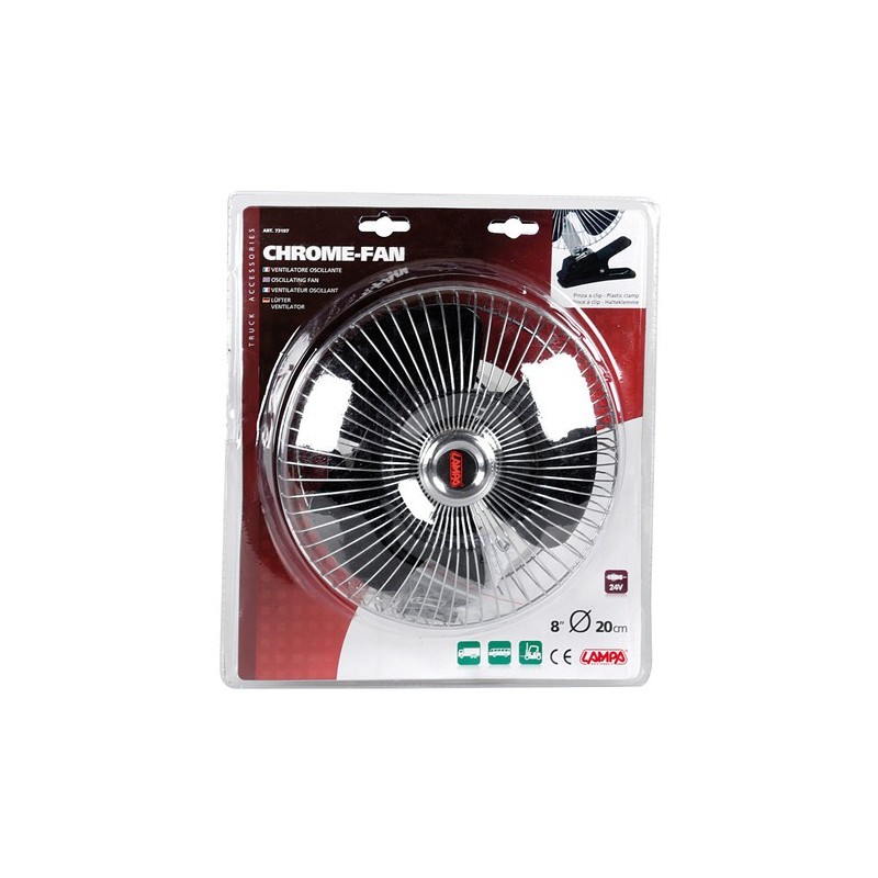 VENTILATEUR CHROME 24V - Ventilateurs