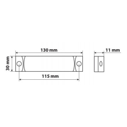 FEU AMBRE 3 LEDS 24V - Feux