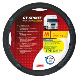 COUVRE VOLANT GT SPORT 44/46 N/B - Couvres volants