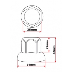 COUVRE BOULON X10 ACIER 32MM - Accessoires divers