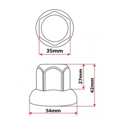 COUVRE BOULON X10 ACIER 33MM - Accessoires divers