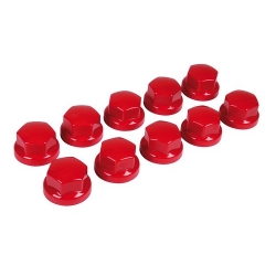 SET 10 CACHES ECROUS UNIVERSEL ROUGE DIAMETRE 32/33MM - Accueil