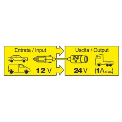 Transformateur avec prise allume-cigare 12 V à 24 V - Accessoires électriques