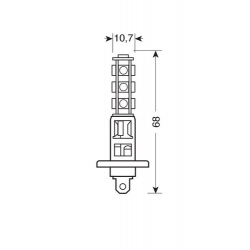 AMPOULE SPECIALE A LED H1 24-28V BLANC - Ampoules