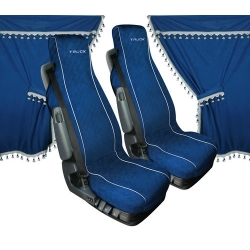 SET RIDEAUX ET HOUSSES POUR CABINE CAMION MICROFIBRE - Rideaux / Visières