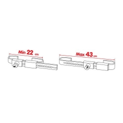 cadenas bloque-porte arrière en acier inox, ZANNA 3 - Outillage