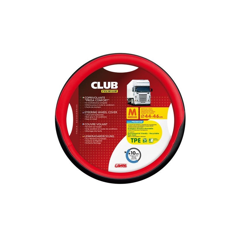 COUVRE VOLANT CLUB 44/46 ROUGE - Couvres volants