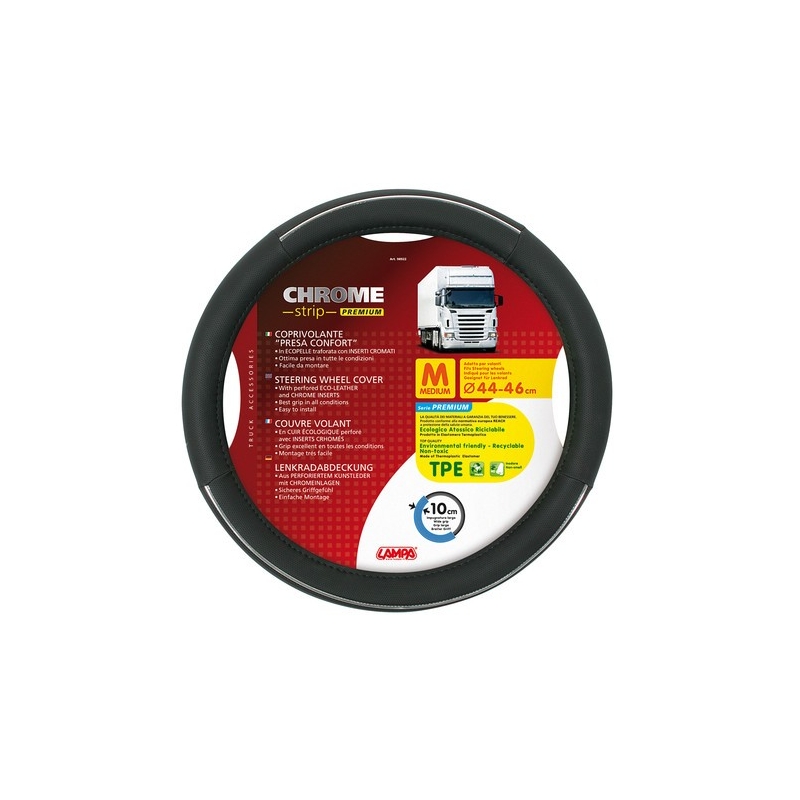 COUVRE VOLANT CHROME STRIP 44/46 - Couvres volants COUVRE VOLANT CHROME STRIP 44/46 - Couvres volants