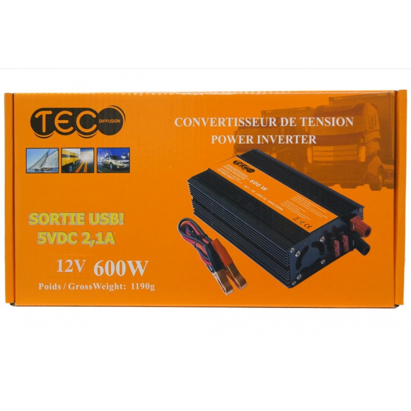 CONVERTISSEUR DE TENSION 12V 600W - Convertisseurs de tension