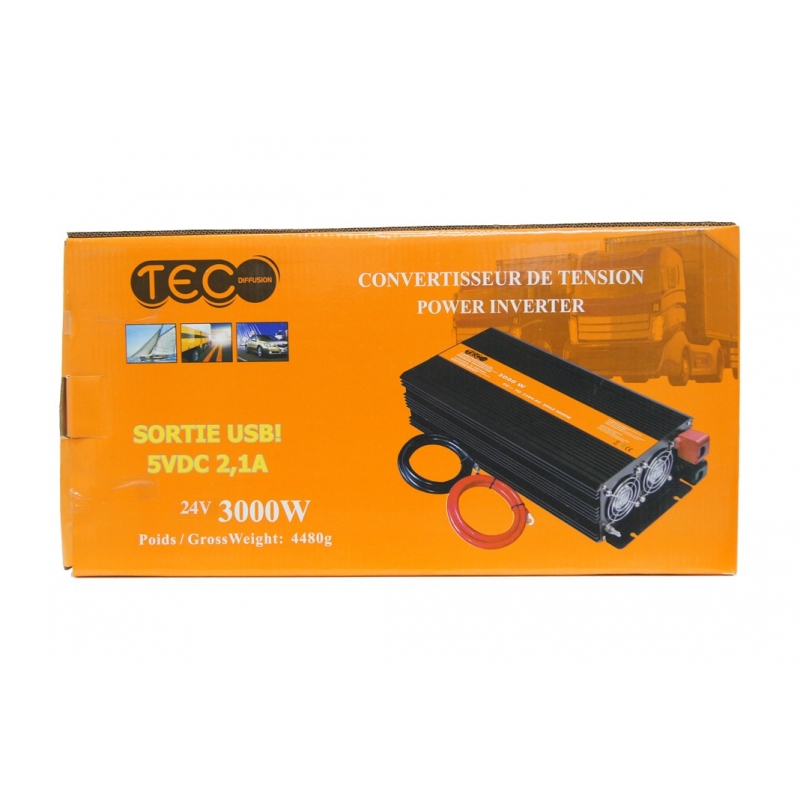 CONVERTISSEUR DE TENSION 24V 3000W - Accueil