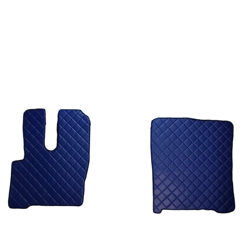 ENSEMBLE 3 PIÈCES TAPIS ET COUVRE MOTEUR CAMION DAF 106 avant 2017 CUIR - Tapis simili cuir