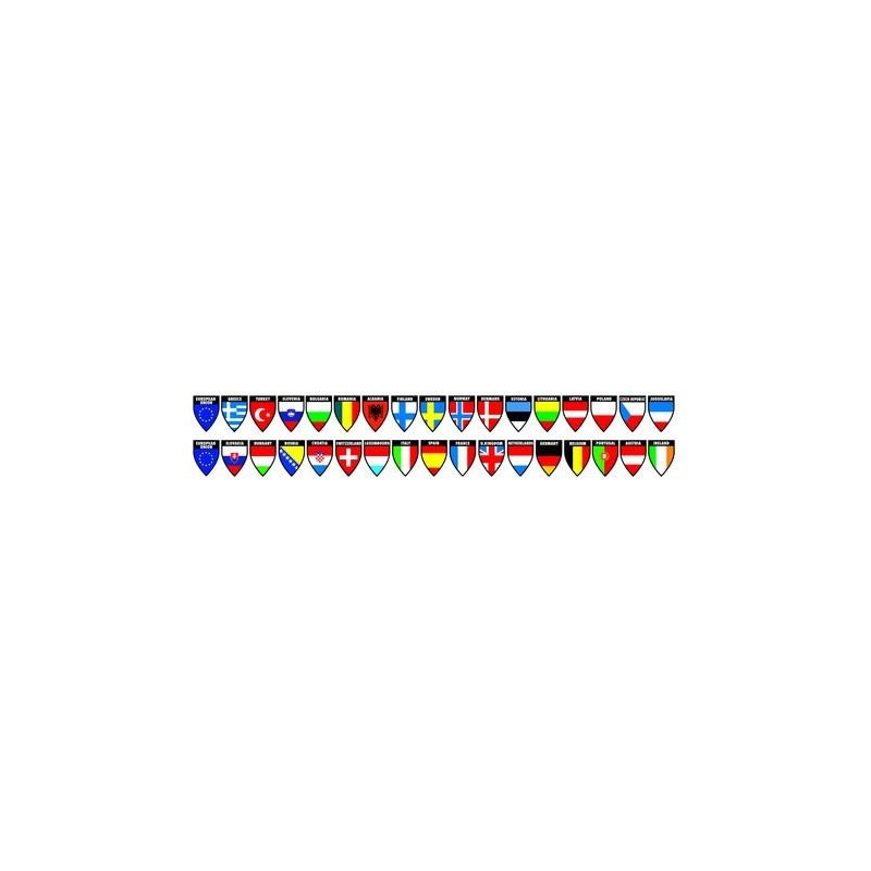 Drapeau national avec support - France - Accessoires camion - 20x14cm -  Intérieur