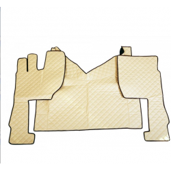 ENSEMBLE 3 PIÈCES TAPIS ET COUVRE MOTEUR CAMION VOLVO 2008 - 2013 SIMILI CUIR - Tapis camions