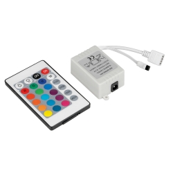 Unité de contrôle pour ruban LED RGB avec télécommande - 12V