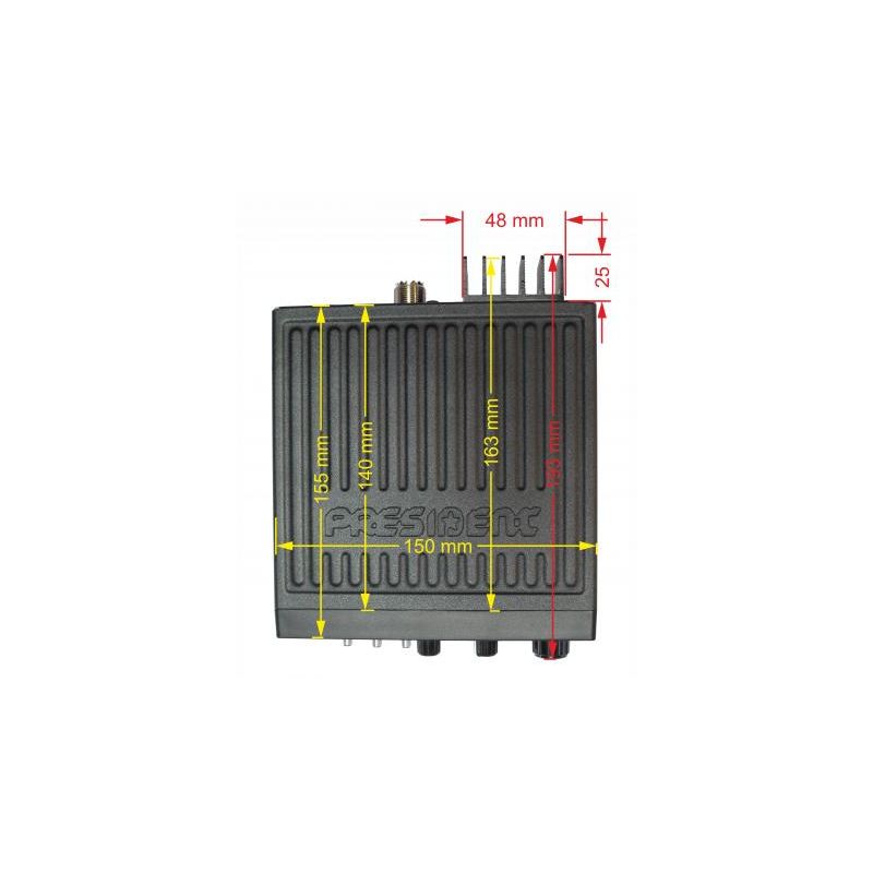 RADIO CB PRESIDENT - TAYLOR IV 12/24 V AM/FM - Radio CB