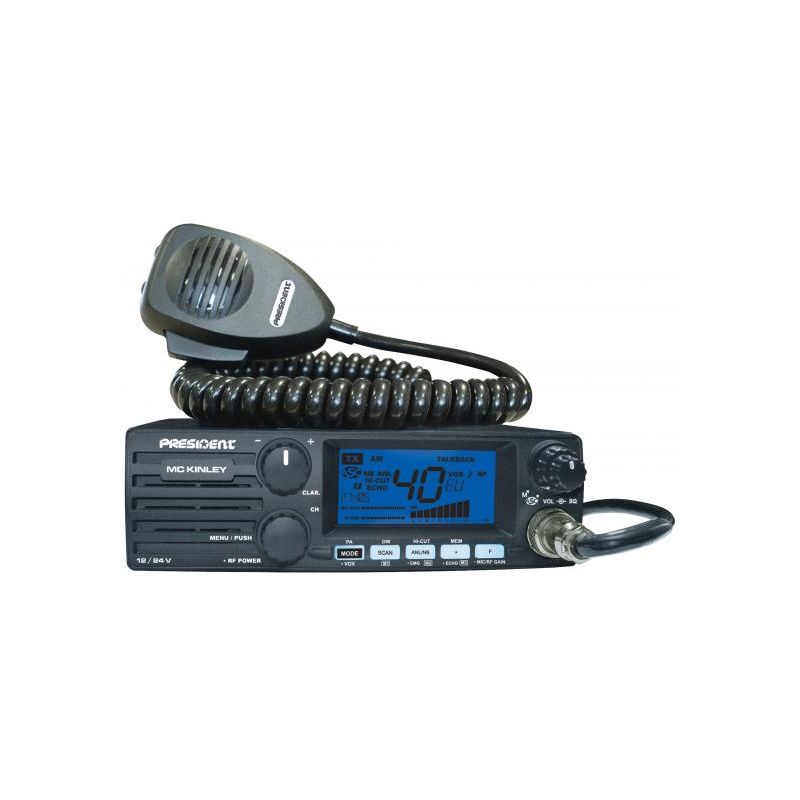 RADIO CB PRESIDENT - MC KINLEY 12/24V AM-FM-SSB-BLU - Radio CB