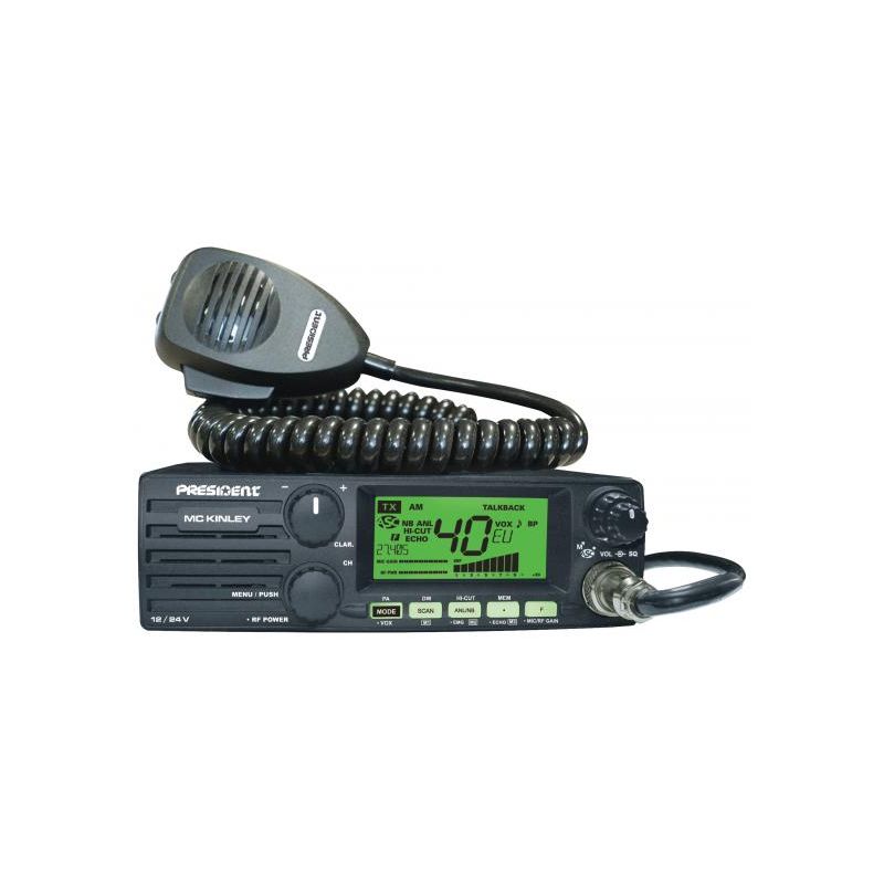 RADIO CB PRESIDENT - MC KINLEY 12/24V AM-FM-SSB-BLU - Radio CB