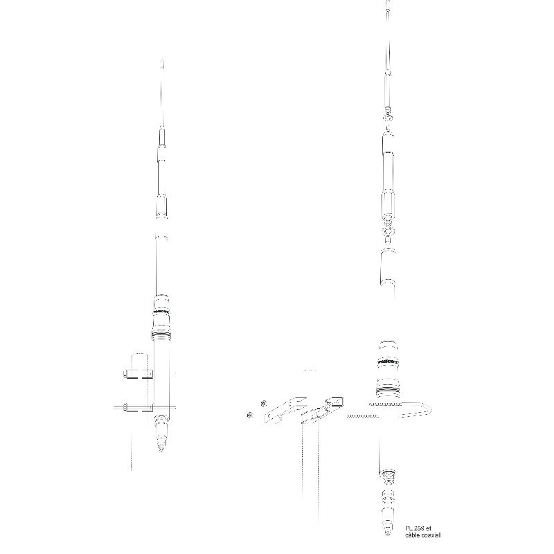 Antenne HIMALAYA 800 WB (Wide Band) - Antennes CB