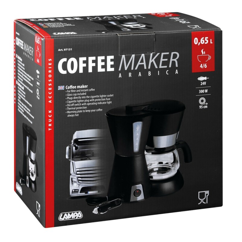 Cafetière, machine à café 6 tasses Arabica - 24V - 300W - Cafetières