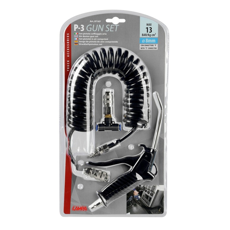 P-3, Set pistolet à air comprimé - Ø 8 mm - Accueil