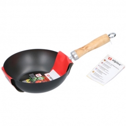 Wok 20cm manche en bois - Divers