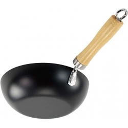 Wok 20cm manche en bois - Divers