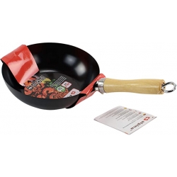 Wok 20cm manche en bois - Divers