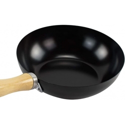 Wok 20cm manche en bois - Divers