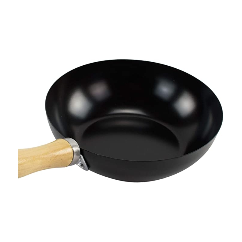Wok 20cm manche en bois - Accueil