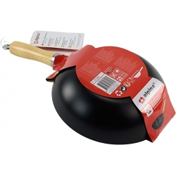 Wok 20cm manche en bois - Divers