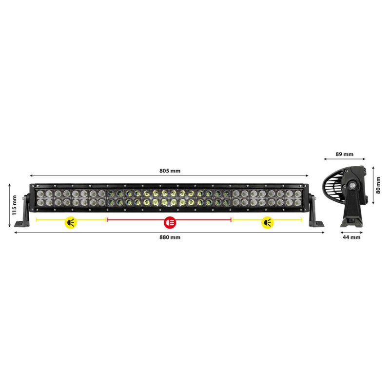 BARRE LUMINEUSE 80CM 10/30V - Accueil