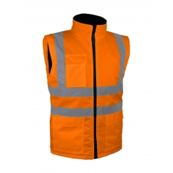 BLOUSON / GILET 2X1 HAUTE VISIBILITÉ CONTRE LES INTEMPÉRIES. VEROMO. ORANGE - Vêtements