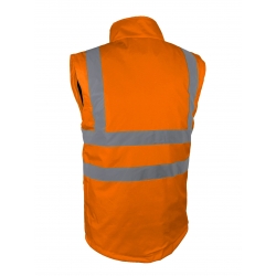 BLOUSON / GILET 2X1 HAUTE VISIBILITÉ CONTRE LES INTEMPÉRIES. VEROMO. ORANGE - Vêtements